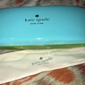 Kate Spade sunglass case with cloth